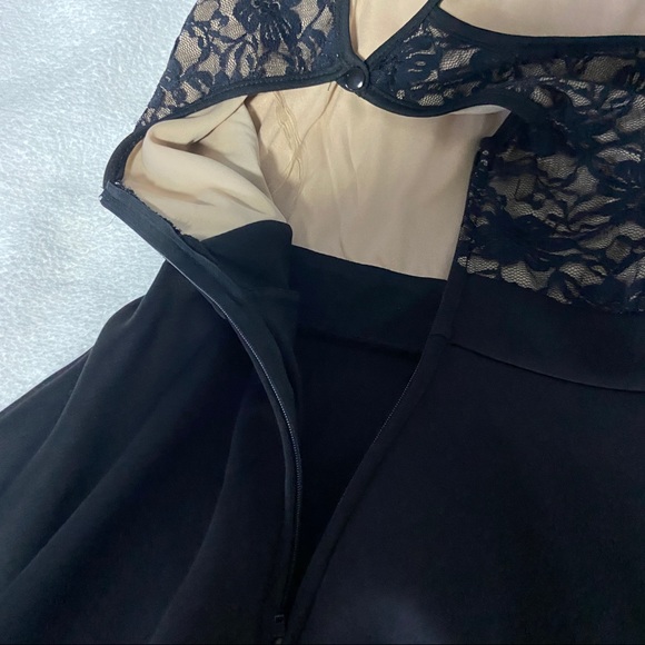 Macy’s Emerald Sundae Floral Flowy Skater Lace Dress - Picture 5 of 6